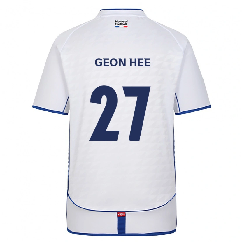 Danxen Dames Geon-Hee Lee #27 Zwart Wit Rood Uitshirt Uittenue 2026/27 T-Shirt