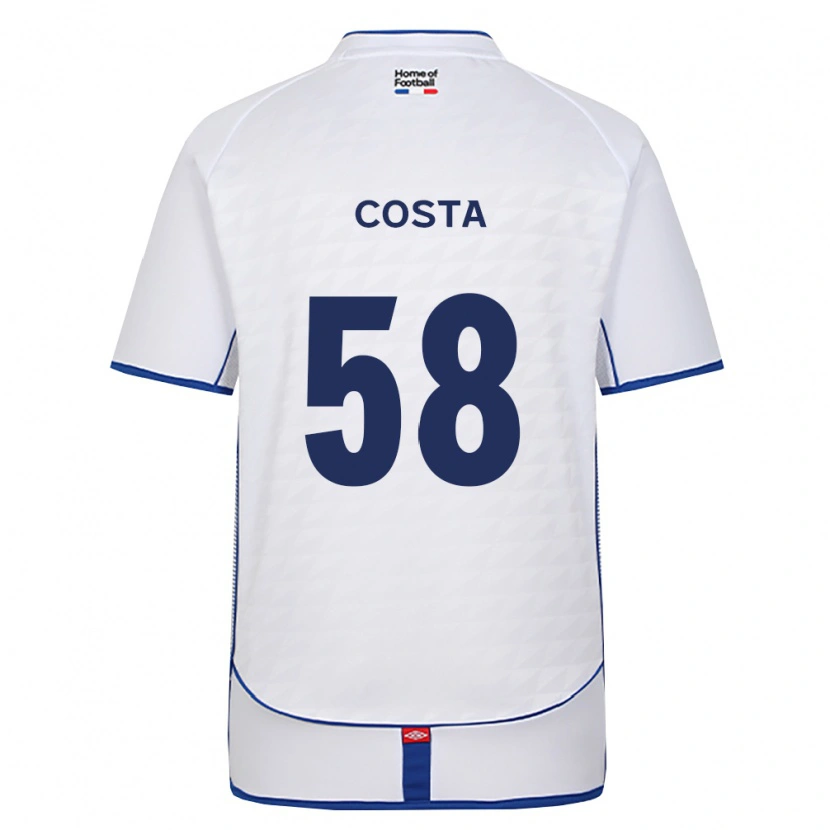 Danxen Dames Bruno Costa #58 Zwart Wit Rood Uitshirt Uittenue 2026/27 T-Shirt