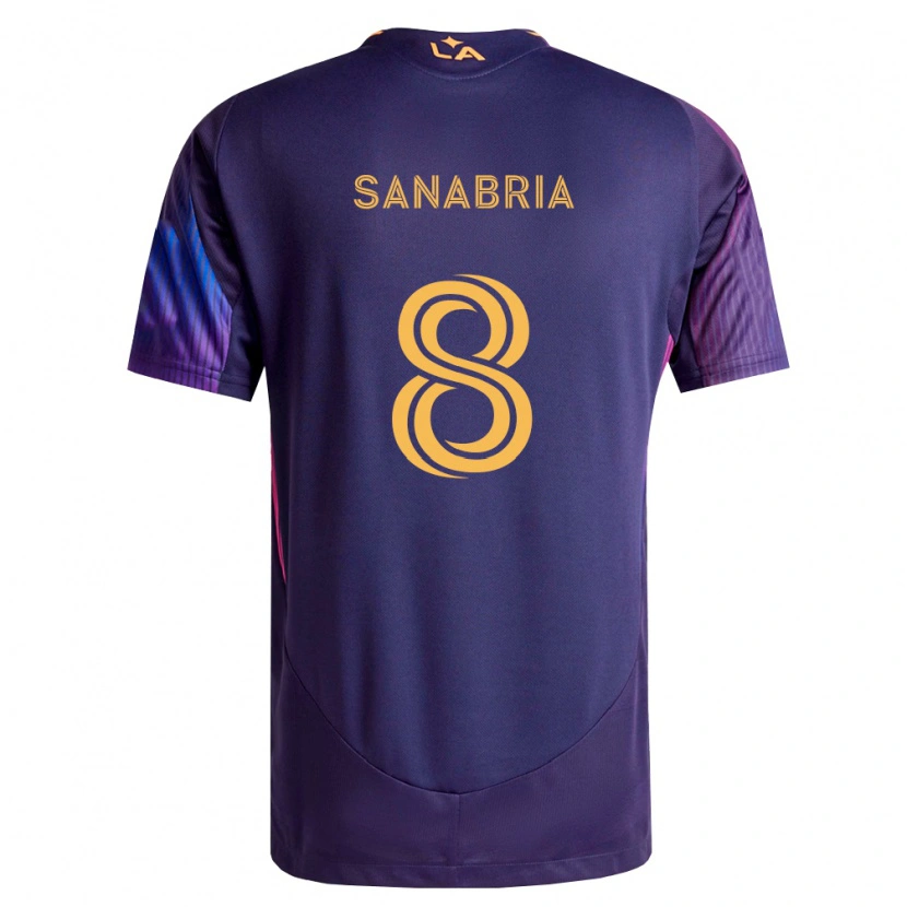 Danxen Dames Lucas Sanabria #8 Diep Paars Geel Uitshirt Uittenue 2026/27 T-Shirt
