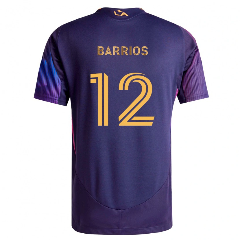 Danxen Dames Michael Barrios #12 Diep Paars Geel Uitshirt Uittenue 2026/27 T-Shirt