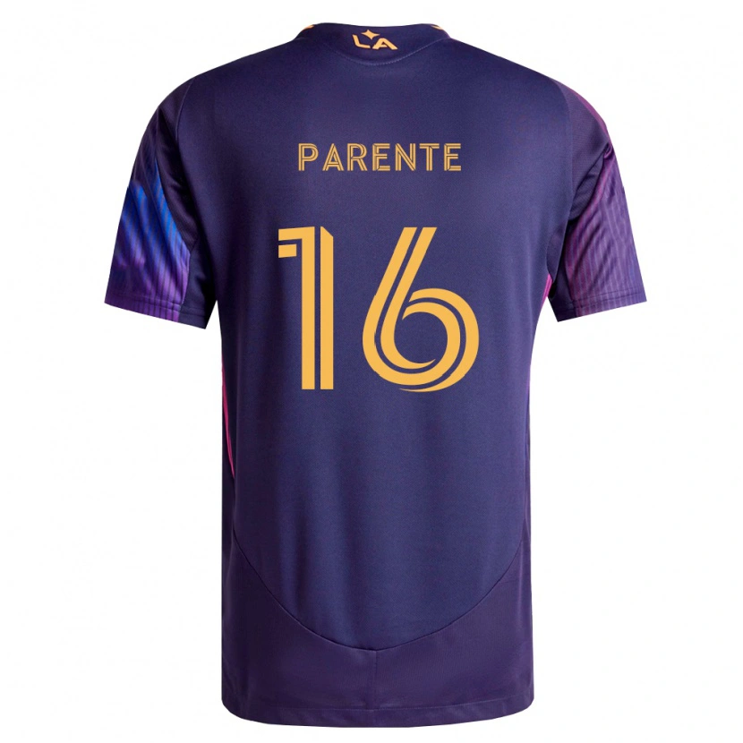 Danxen Dames Isaiah Parente #16 Diep Paars Geel Uitshirt Uittenue 2026/27 T-Shirt