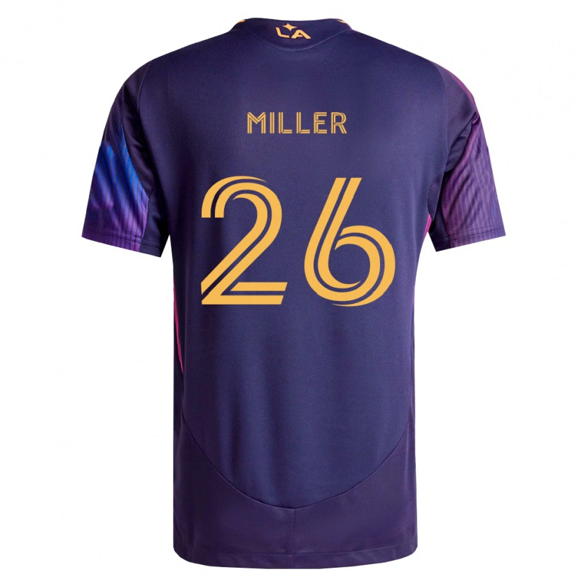 Danxen Dames Harbor Miller #26 Diep Paars Geel Uitshirt Uittenue 2026/27 T-Shirt
