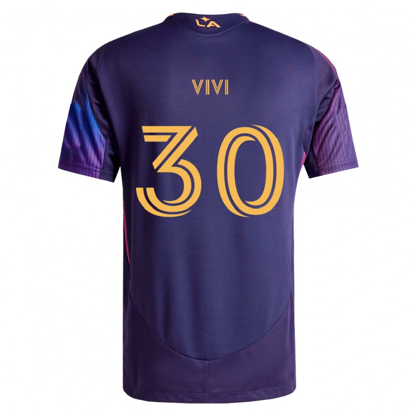 Danxen Dames Gino Vivi #30 Diep Paars Geel Uitshirt Uittenue 2026/27 T-Shirt
