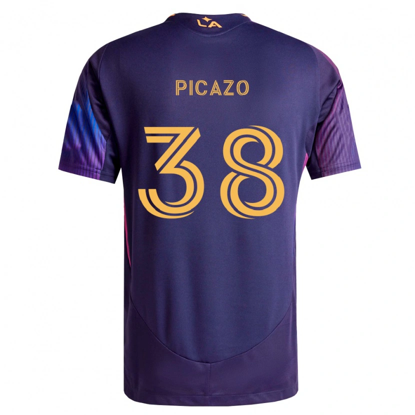 Danxen Dames Axel Picazo #38 Diep Paars Geel Uitshirt Uittenue 2026/27 T-Shirt