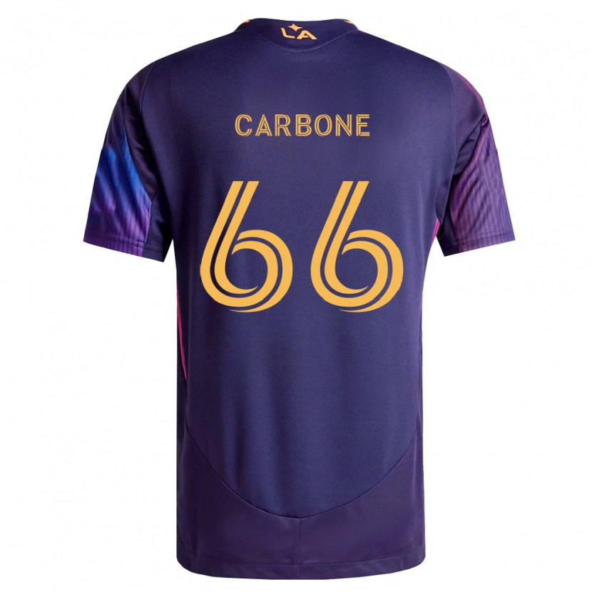 Danxen Dames Matteo Carbone #66 Diep Paars Geel Uitshirt Uittenue 2026/27 T-Shirt