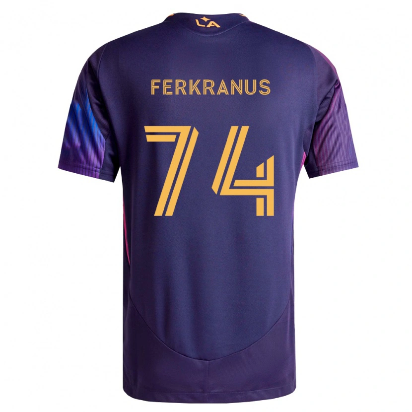 Danxen Dames Marcus Ferkranus #74 Diep Paars Geel Uitshirt Uittenue 2026/27 T-Shirt