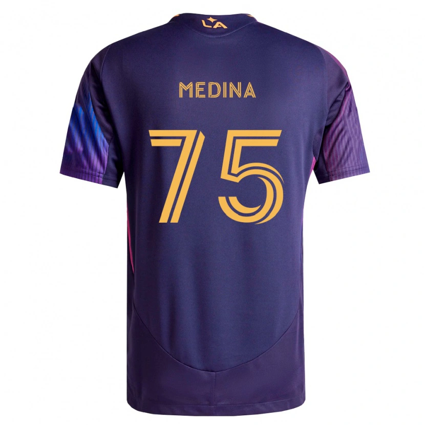 Danxen Dames Aaron Medina #75 Diep Paars Geel Uitshirt Uittenue 2026/27 T-Shirt