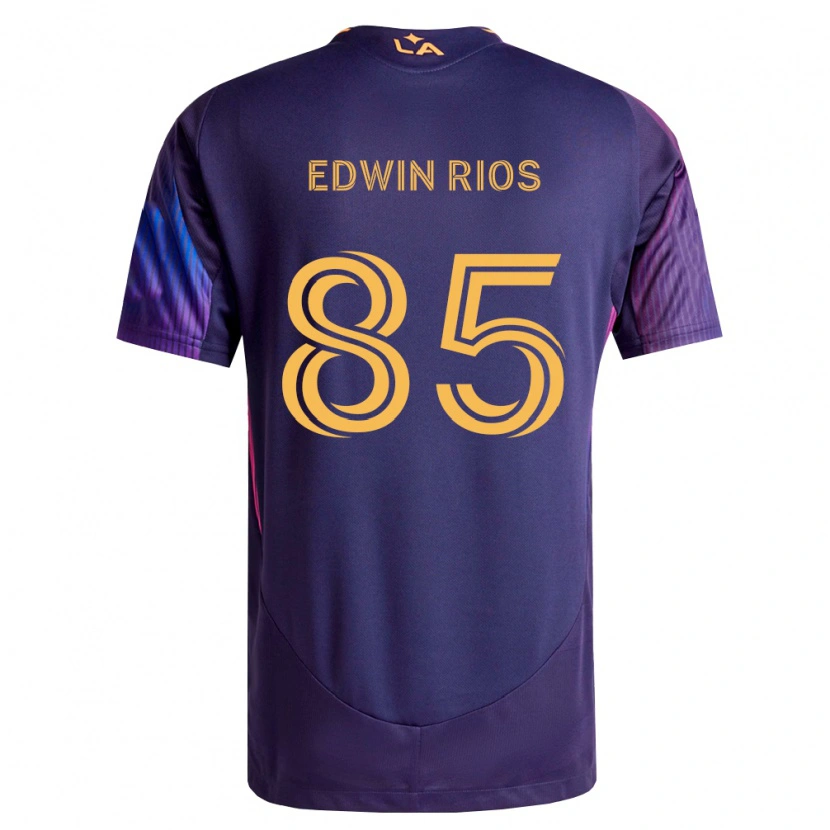 Danxen Dames Edwin Ríos #85 Diep Paars Geel Uitshirt Uittenue 2026/27 T-Shirt
