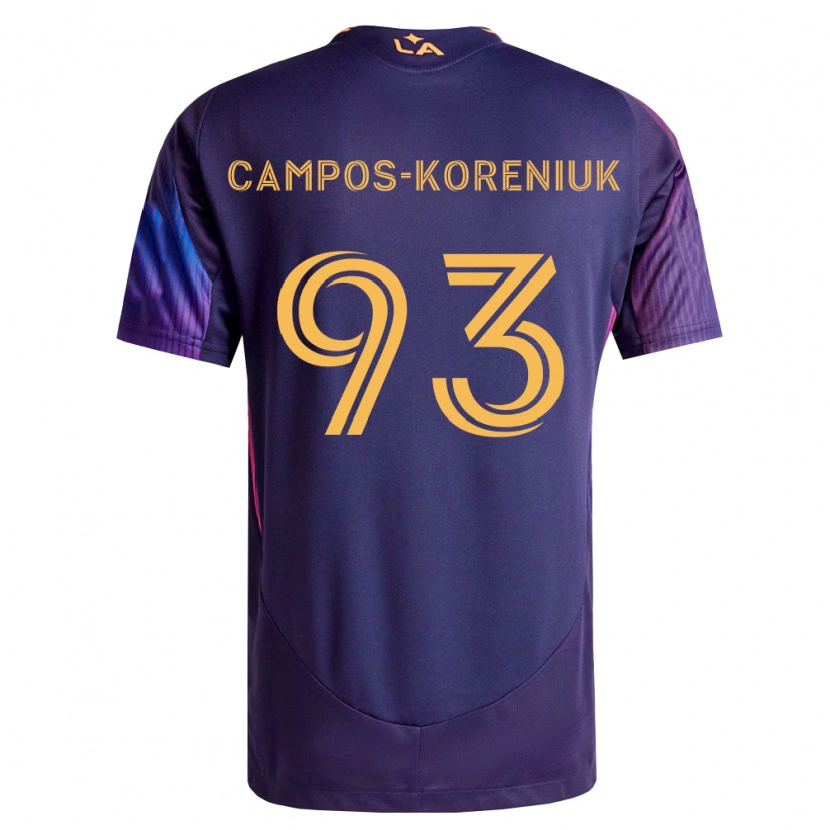 Danxen Dames K Campos-Koreniuk #93 Diep Paars Geel Uitshirt Uittenue 2026/27 T-Shirt