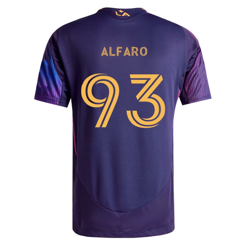 Danxen Dames Tony Alfaro #93 Diep Paars Geel Uitshirt Uittenue 2026/27 T-Shirt