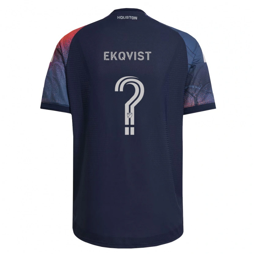 Danxen Dames Akseli Ekqvist #0 Diep Blauw Wit Oranje Uitshirt Uittenue 2026/27 T-Shirt