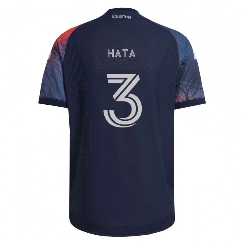 Danxen Dames Eiji Hata #3 Diep Blauw Wit Oranje Uitshirt Uittenue 2026/27 T-Shirt