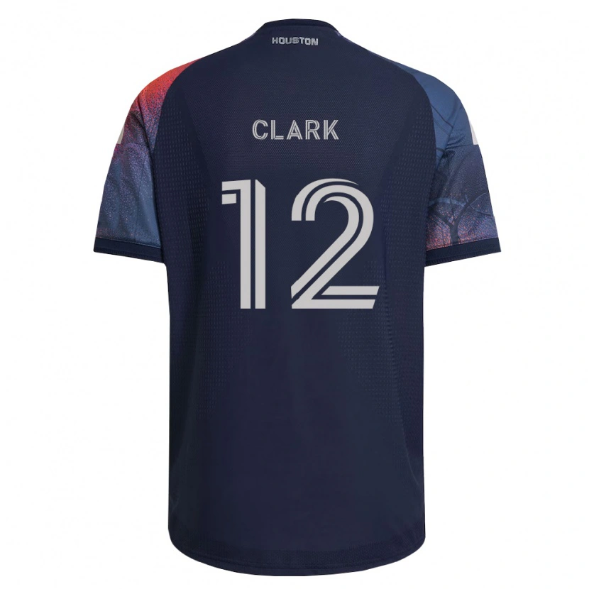 Danxen Dames Steve Clark #12 Diep Blauw Wit Oranje Uitshirt Uittenue 2026/27 T-Shirt