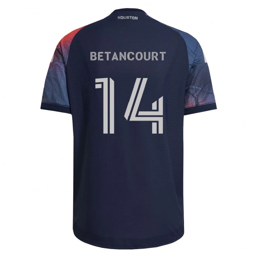 Danxen Dames Noah Betancourt #14 Diep Blauw Wit Oranje Uitshirt Uittenue 2026/27 T-Shirt