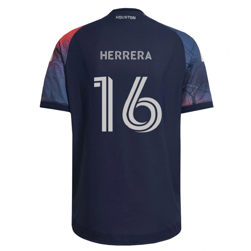 Danxen Dames Héctor Herrera #16 Diep Blauw Wit Oranje Uitshirt Uittenue 2026/27 T-Shirt