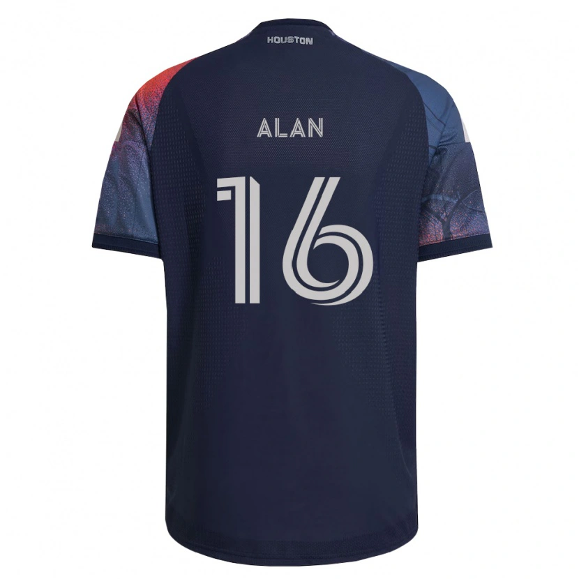 Danxen Dames Alan Aparecido Martins Ferreira #16 Diep Blauw Wit Oranje Uitshirt Uittenue 2026/27 T-Shirt