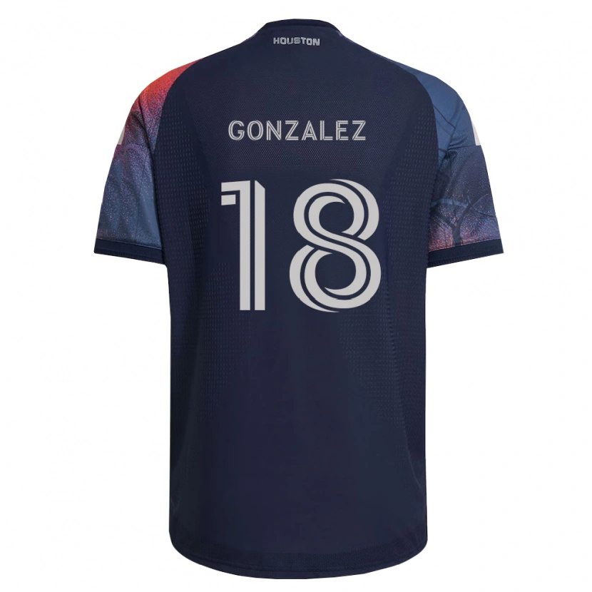 Danxen Dames Diego Gonzalez #18 Diep Blauw Wit Oranje Uitshirt Uittenue 2026/27 T-Shirt
