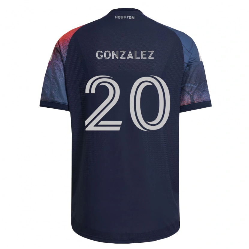 Danxen Dames Christopher Gonzalez #20 Diep Blauw Wit Oranje Uitshirt Uittenue 2026/27 T-Shirt