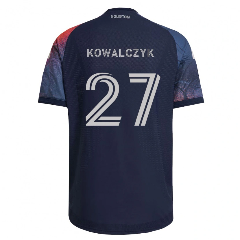 Danxen Dames Sebastian Kowalczyk #27 Diep Blauw Wit Oranje Uitshirt Uittenue 2026/27 T-Shirt