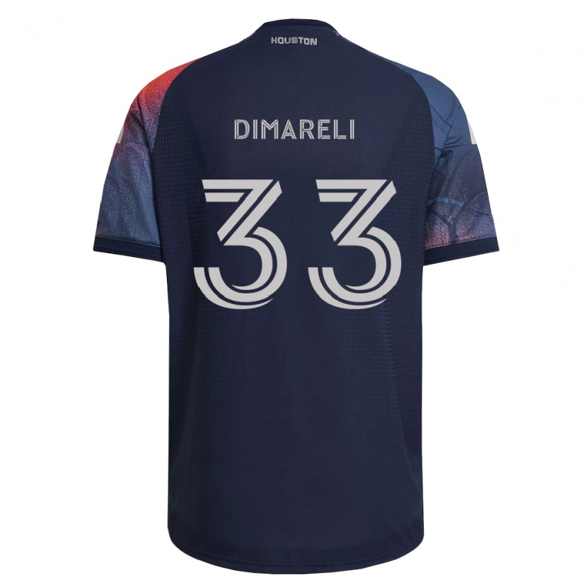 Danxen Dames Mattheo Dimareli #33 Diep Blauw Wit Oranje Uitshirt Uittenue 2026/27 T-Shirt