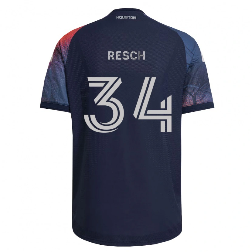 Danxen Dames Agustin Resch #34 Diep Blauw Wit Oranje Uitshirt Uittenue 2026/27 T-Shirt
