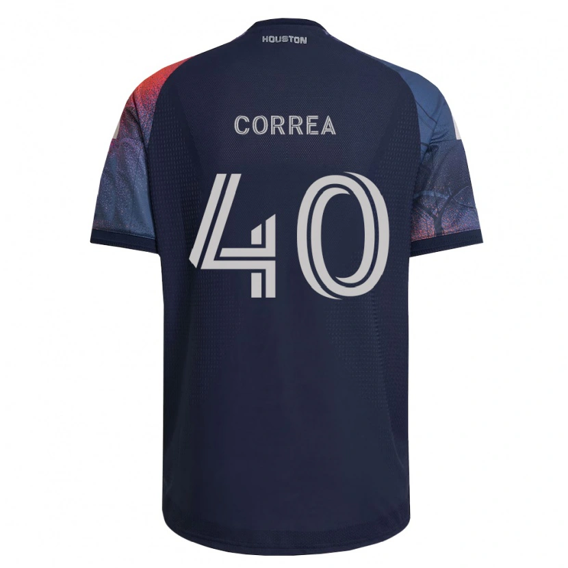 Danxen Dames Enrique Correa #40 Diep Blauw Wit Oranje Uitshirt Uittenue 2026/27 T-Shirt
