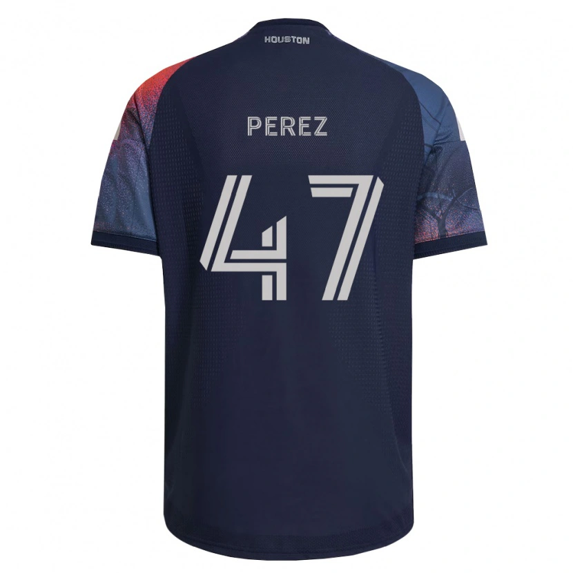Danxen Dames Jaizhiño Perez #47 Diep Blauw Wit Oranje Uitshirt Uittenue 2026/27 T-Shirt