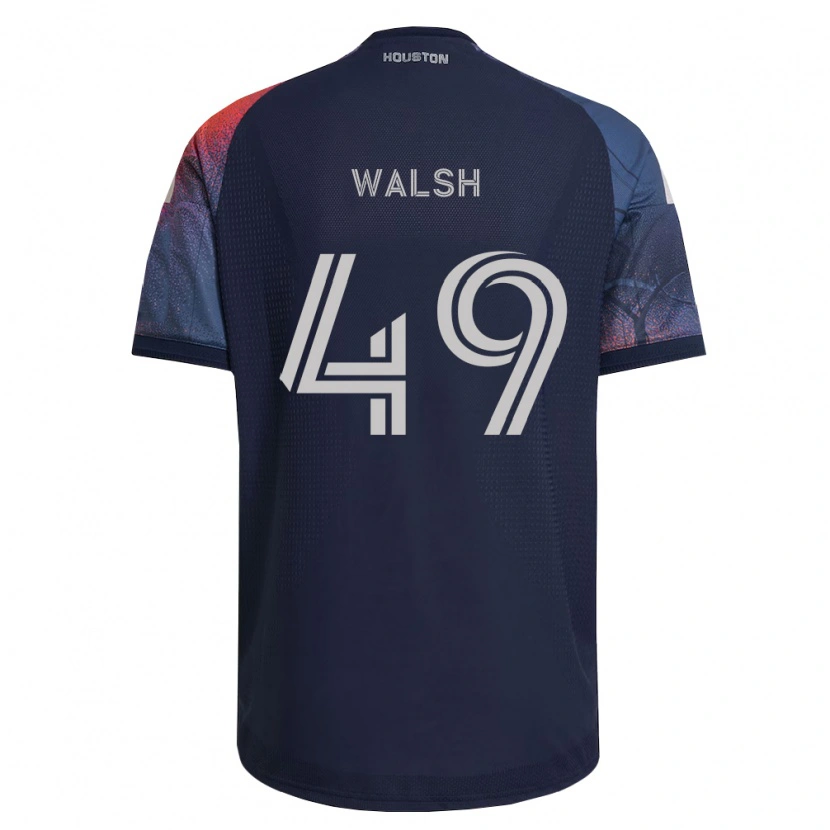 Danxen Dames Kian Walsh #49 Diep Blauw Wit Oranje Uitshirt Uittenue 2026/27 T-Shirt