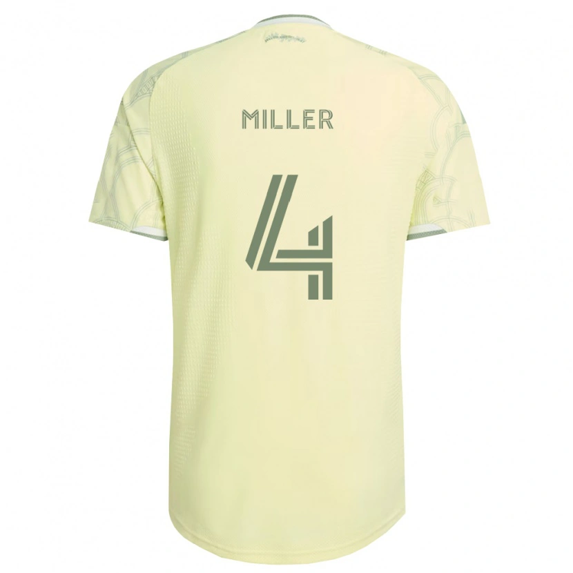 Danxen Dames Kamal Miller #4 Beige Wit Uitshirt Uittenue 2026/27 T-Shirt