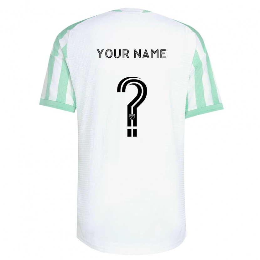 Danxen Dames Uw Naam #0 Lichtgroen Zwart Wit Uitshirt Uittenue 2026/27 T-Shirt