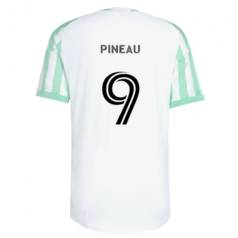 Danxen Dames Sebastien Pineau #9 Lichtgroen Zwart Wit Uitshirt Uittenue 2026/27 T-Shirt