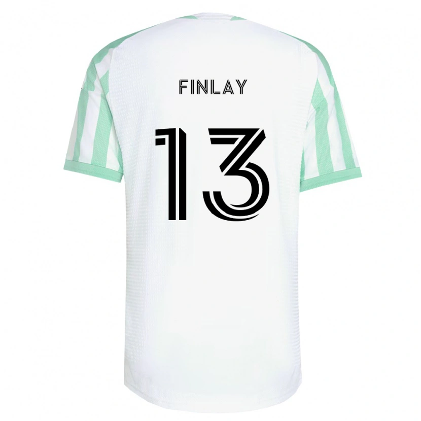 Danxen Dames Ethan Finlay #13 Lichtgroen Zwart Wit Uitshirt Uittenue 2026/27 T-Shirt