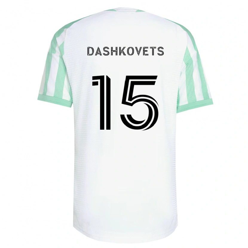 Danxen Dames Artem Dashkovets #15 Lichtgroen Zwart Wit Uitshirt Uittenue 2026/27 T-Shirt