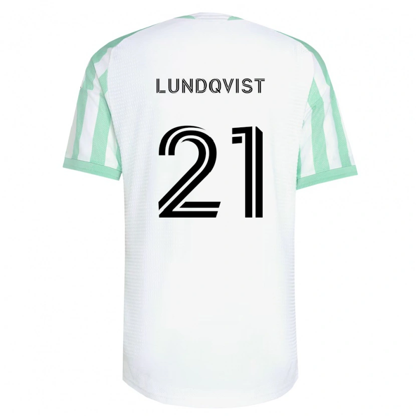 Danxen Dames Adam Lundqvist #21 Lichtgroen Zwart Wit Uitshirt Uittenue 2026/27 T-Shirt