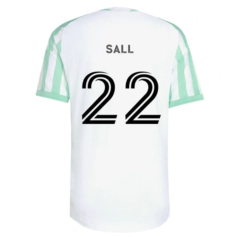 Danxen Dames Ibrahima Sall #22 Lichtgroen Zwart Wit Uitshirt Uittenue 2026/27 T-Shirt