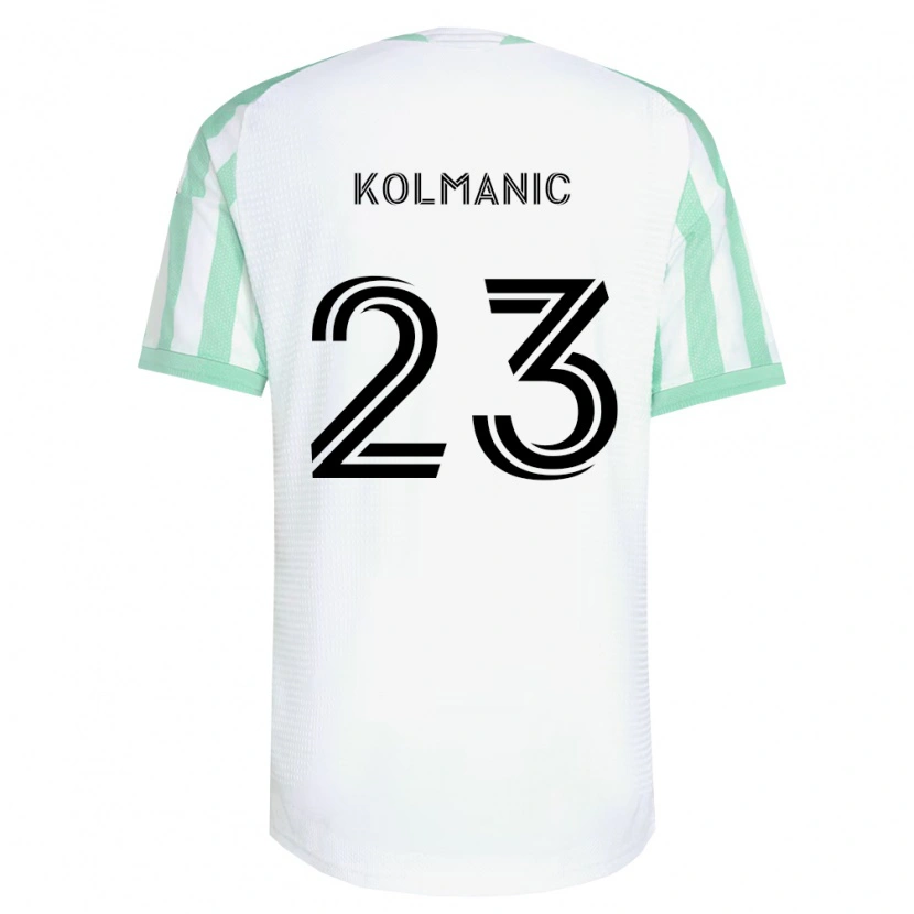 Danxen Dames Žan Kolmanič #23 Lichtgroen Zwart Wit Uitshirt Uittenue 2026/27 T-Shirt