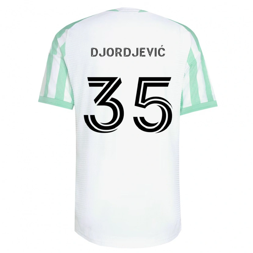 Danxen Dames Mateja Djordjević #35 Lichtgroen Zwart Wit Uitshirt Uittenue 2026/27 T-Shirt