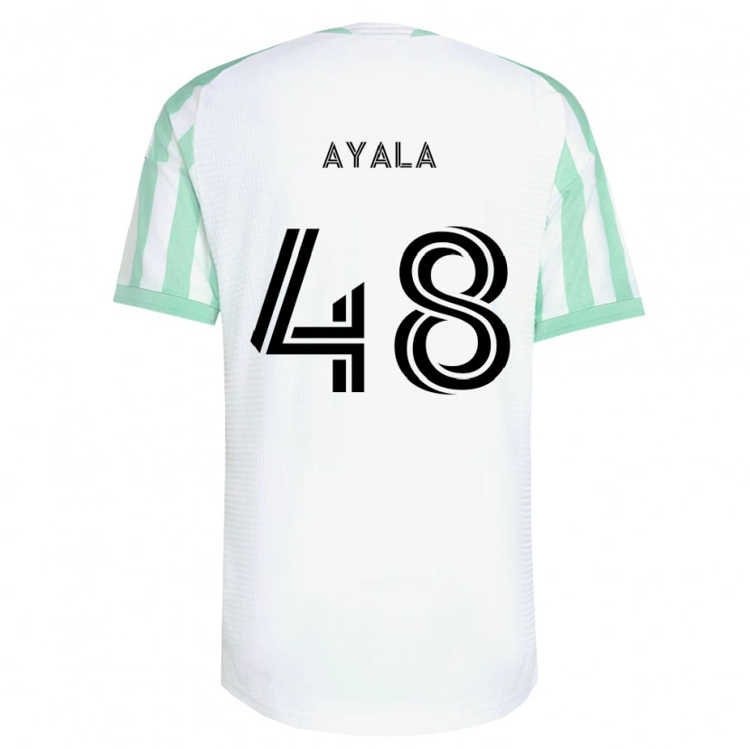 Danxen Dames Christian Ayala #48 Lichtgroen Zwart Wit Uitshirt Uittenue 2026/27 T-Shirt