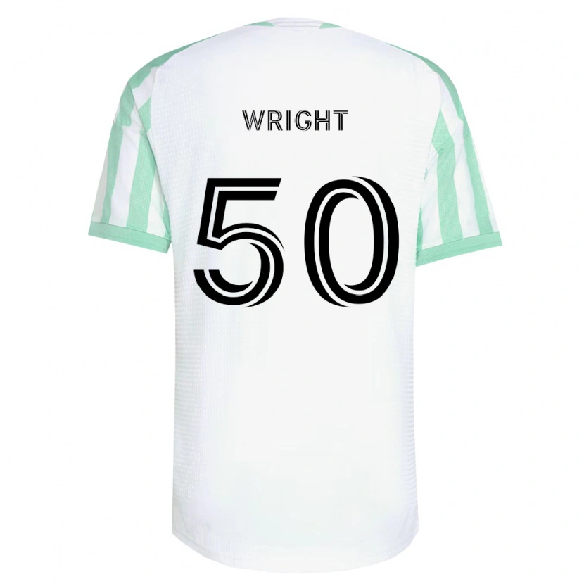 Danxen Dames Daniel Wright #50 Lichtgroen Zwart Wit Uitshirt Uittenue 2026/27 T-Shirt