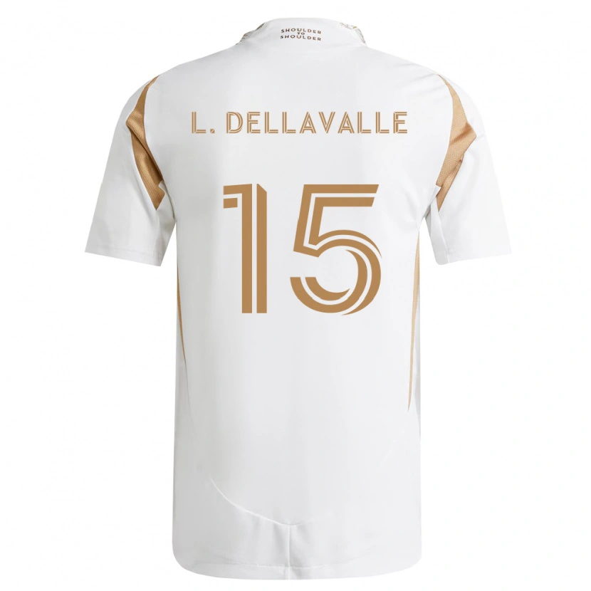 Danxen Dames Lorenzo Dellavalle #15 Wit Bruin Uitshirt Uittenue 2026/27 T-Shirt
