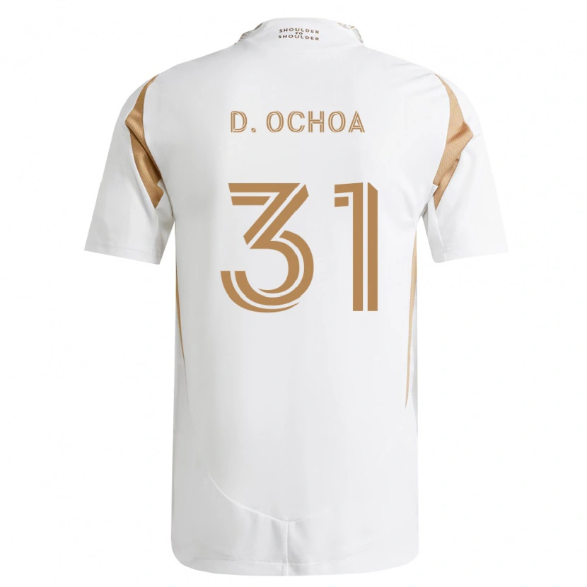 Danxen Dames David Ochoa #31 Wit Bruin Uitshirt Uittenue 2026/27 T-Shirt