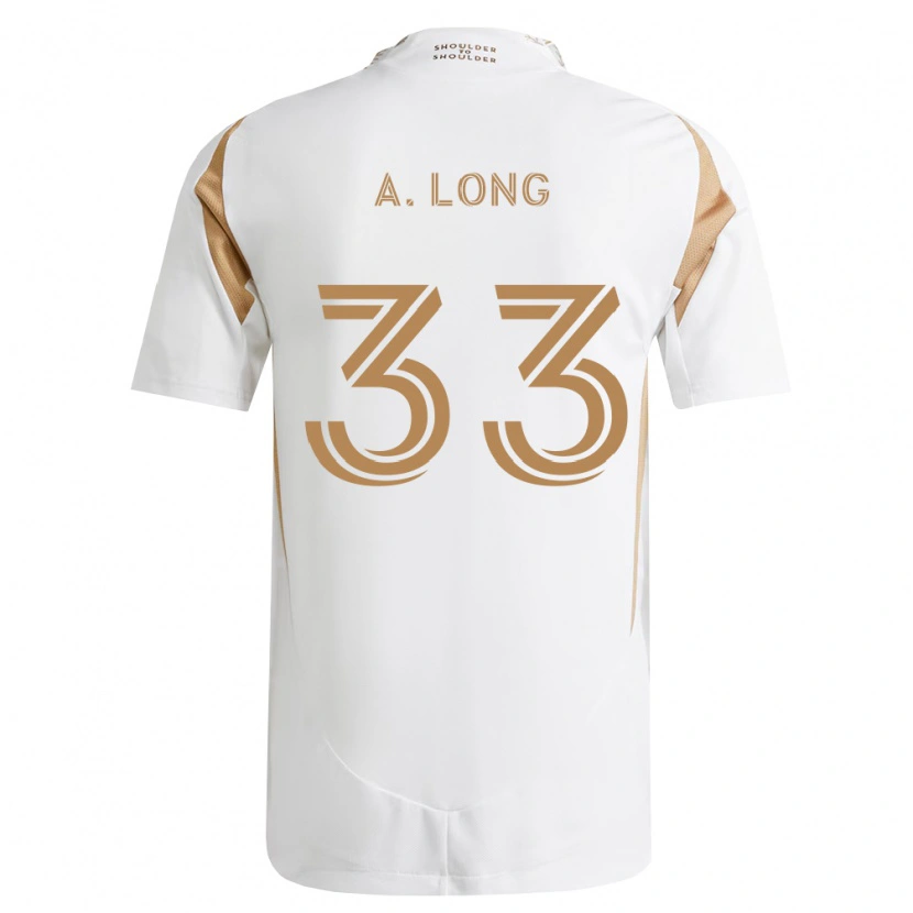 Danxen Dames Aaron Long #33 Wit Bruin Uitshirt Uittenue 2026/27 T-Shirt