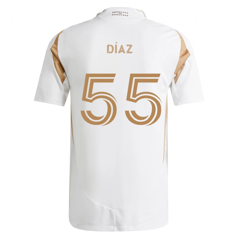 Danxen Dames Érick Díaz #55 Wit Bruin Uitshirt Uittenue 2026/27 T-Shirt
