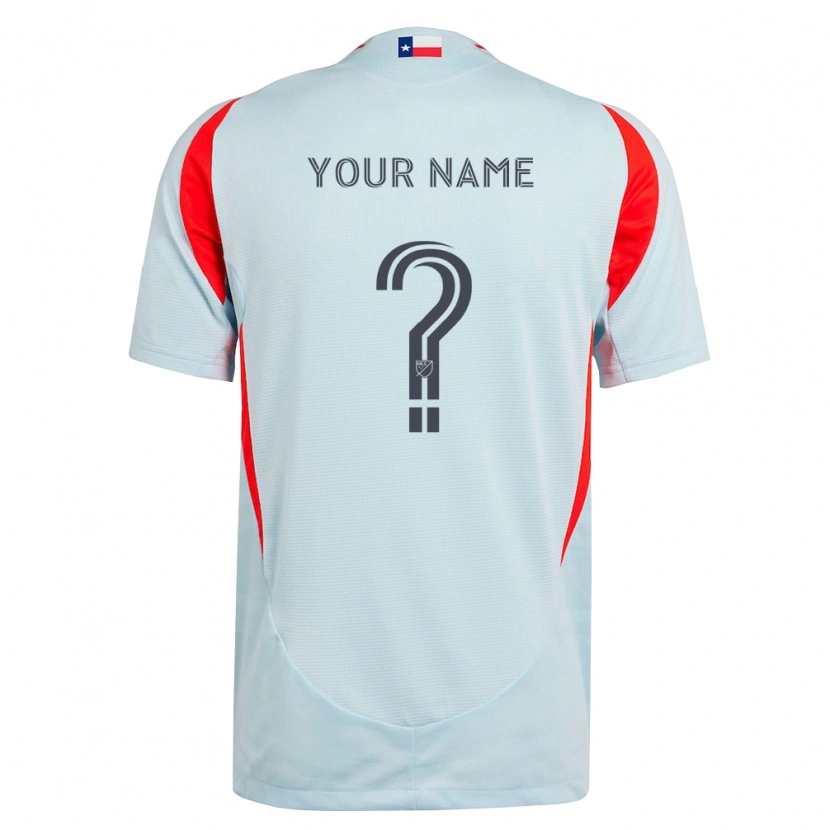Danxen Dames Uw Naam #0 Donkergrijs Wit Rood Uitshirt Uittenue 2026/27 T-Shirt