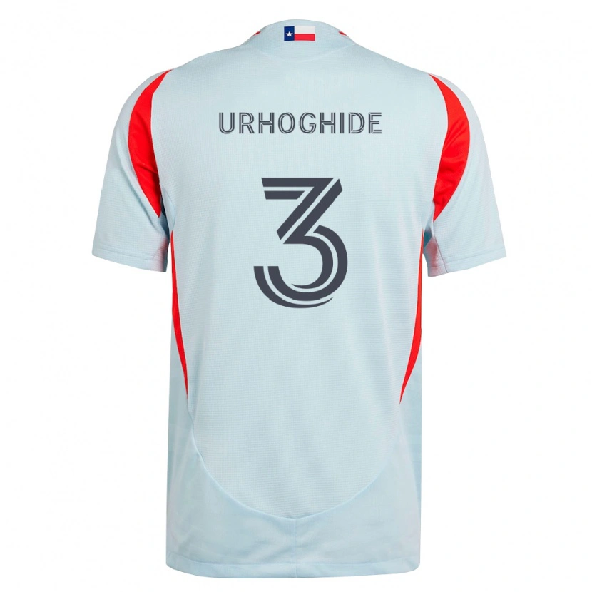 Danxen Dames Osaze Urhoghide #3 Donkergrijs Wit Rood Uitshirt Uittenue 2026/27 T-Shirt