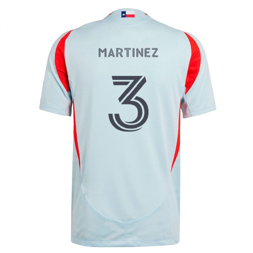 Danxen Dames José Antonio Martínez #3 Donkergrijs Wit Rood Uitshirt Uittenue 2026/27 T-Shirt