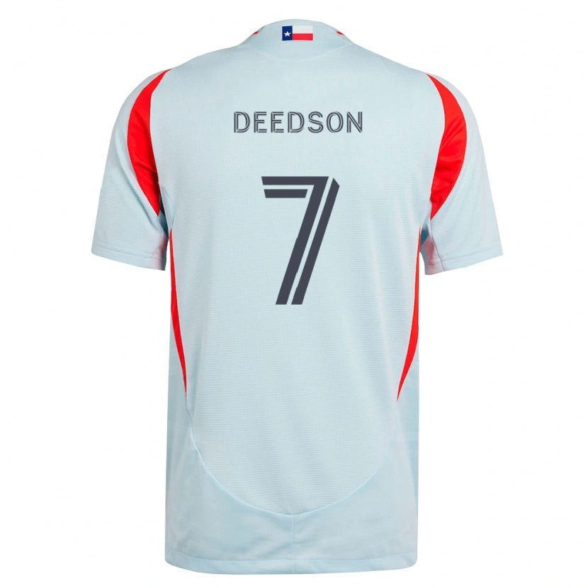 Danxen Dames Louicius Deedson #7 Donkergrijs Wit Rood Uitshirt Uittenue 2026/27 T-Shirt