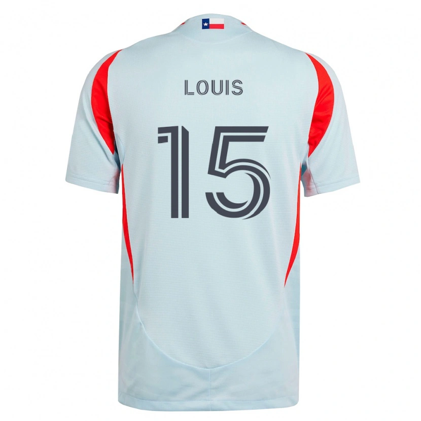 Danxen Dames Ricky Louis #15 Donkergrijs Wit Rood Uitshirt Uittenue 2026/27 T-Shirt
