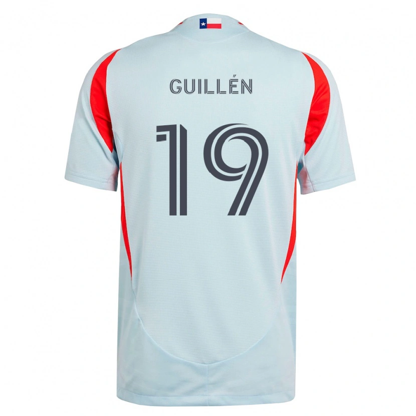 Danxen Dames Christian Guillén #19 Donkergrijs Wit Rood Uitshirt Uittenue 2026/27 T-Shirt