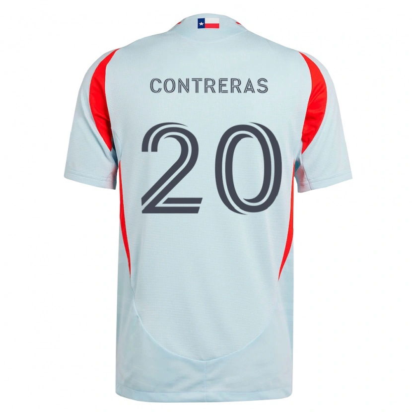 Danxen Dames Jaidyn Contreras #20 Donkergrijs Wit Rood Uitshirt Uittenue 2026/27 T-Shirt